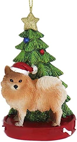 Померанец со украс на новогодишна елка, смола за персонализација