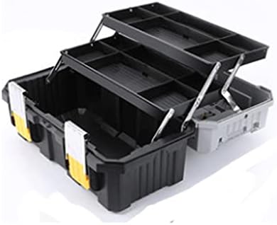 Lkyboa трислојни алатки за преклопување, мултифункционална кутија за складирање на хардвер, алатка за преносни риболов за домаќинства