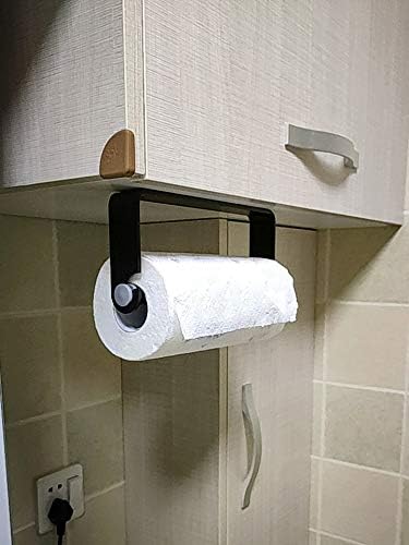 Држач за пешкири за кујнски хартии под кабинетот, wallиден сад за хартија за хартија за лепило за домашна кујна бања четкана