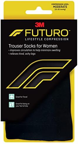 Футуро панталони чорапи за жени, умерена компресија, 15-20 mm/hg, помага во подобрување на циркулацијата за да помогне во мирување на