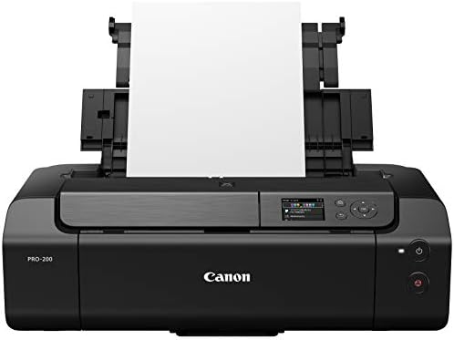 Canon PIXMA PRO-200 Безжичен Професионален Печатач На Фотографии во Боја &засилувач; Распоред На Софтвер И Печатење На Мобилни Уреди, Црна &засилувач; CLI-65 ОСУМ БОИ PK &засилув