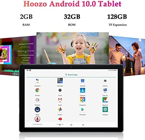 Хозо Андроид Таблет 10 Инчи, WiFi Таблет СО 32gb Складирање, 6000mAH Батерија, Двојна Камера, WiFi, Bluetooth, HD IPS Екран-3PCS