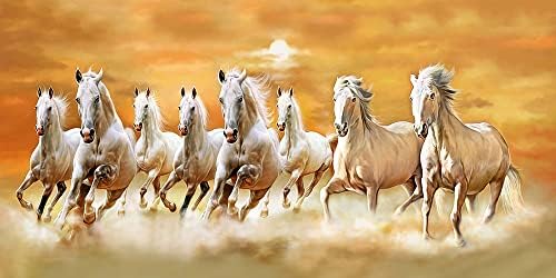 Фабрика за уметност Фенг Шуи осум коњски платно сликарство