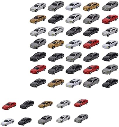 Rockible 60X модел автомобил 1:87 HO Scale Spacute Pandassape Miniature Vehicle Diorama Apteries