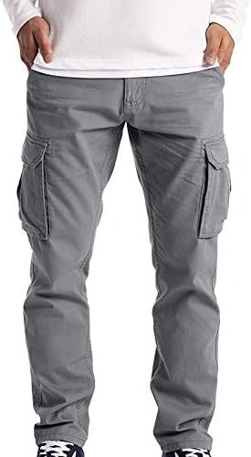 Долги Товарни Панталони За Мажи Карго Панталони Работат Носат Борбена Безбедност Товар 6 Џеб Полни Панталони Еластични Панталони За Половината