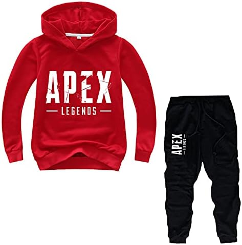 Leeorz деца потта од џемпери Апекс легенди дуксери за џемпери 2 парчиња, обични џемпери за џемпери за момчиња за девојчиња за момчиња