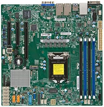Супермикро Матична Плоча МБД-X11SSH-F-Б Ксеон Е3-1200 v5 LGA1151 Сокет H4 C236 PCI Експрес Sata MicroATX Рефус
