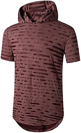 Машки искинати дуксери маица со кратки ракави со цврста боја со цврста боја маички летни модни тренинзи врвни готски панк-врвови