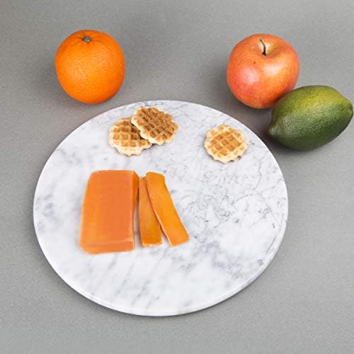 Креативна домашна природна мермерна рунда за сервирање на табла за табла за сирење Десерт леб што служи чинија за забава за