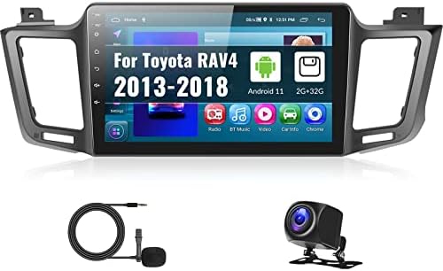 UNITOPSCI Android Автомобил Стерео За Toyota RAV4 2013-2018 Главата Единица, Apple CarPlay &засилувач; Android Auto, 10.1 Инчен Екран