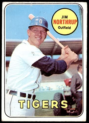 1969 Топпс # 580 Jimим Нортруп Детроит Тигерс Дин картички 2 - Добри тигри