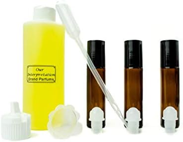 Гранд парфеми Парфем нафта сет - кашмирска магла за жени Тип - Дона Каран - нашето толкување, со ролна на шишиња и алатки за да ги пополните