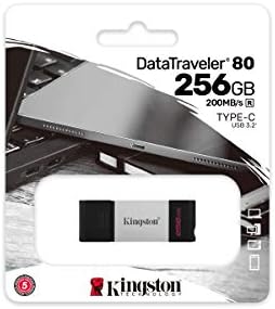 Кингстон DataTraveler 80 256GB USB Тип-C Флеш Диск, Метал