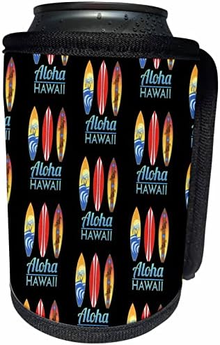 3дроза алоха хаваи сурфање шема со ретро сурфање одбори - Може Ладилник Шише Заврши