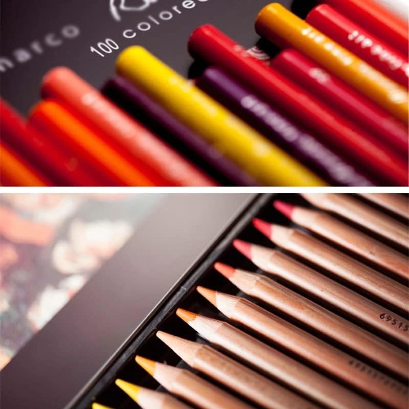 SXNBH Вода обоени моливи Професионална масло цртање молив уметнички сет на скици во боја во боја на бои моливи