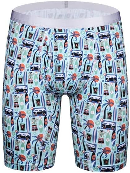 Менс атлетска долна облека Машка долна облека Големи машки боксери шорцеви печатени отворени кратки пакети за долна облека за долна облека