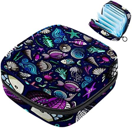Период торба, санитарна торба за складирање на салфетка, држач за подлога за период, торбичка за шминка, беспрекорна conch starвездена риба риба
