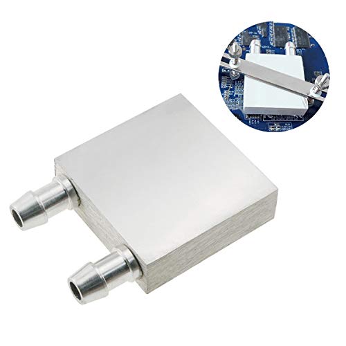 Е-извонреден Алуминиумски Блок За Ладење Вода за Процесорот Графички Радијатор Ладилник за Топлина 40 х 40х12мм Течен Ладилник