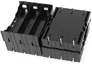 Yxq 6 компјутери 18650 држач за батерии 3 слотови x 3,7V DIY кутија за складирање на батерии 6 пинови