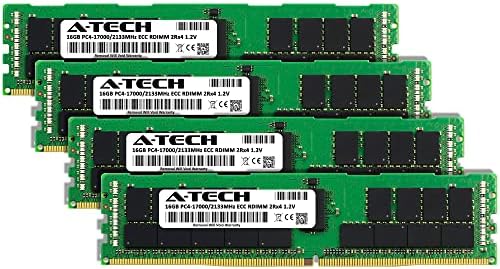 A-Tech 64gb Комплет Меморија RAM МЕМОРИЈА ЗА HPE DL360 G9-DDR4 2133MHz PC4 - 17000 ECC Регистрирани RDIMM 2rx4 1.2 V-Сервер