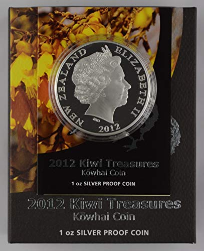 2012 NZ Silver Doll Dollar Dolof Coin - Киви богатства 1 $ Нециркулирана резервна банка на Нов Зеланд