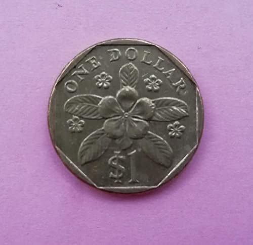 Азиски Монета Сет Монета Сингапур Второ Издание Монета 1 СГД 1 СГД Новогодишната Ноќ Пари