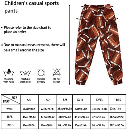 Аоопистц Детски Спортски Панталони За Трчање Еластична Активна Облека Долги Активни Панталони за Деца 4-15т