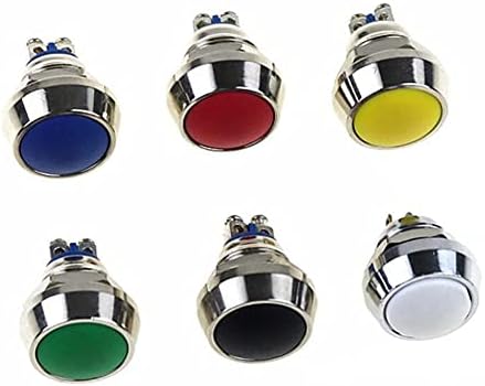 SVAPO 12 mm моментално метално копче за метално копче во боја, обоени прекинувачи, сферични не'рѓосувачки челик модификација
