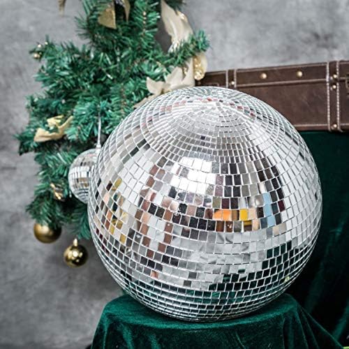 Doitool 1pc огледало диско топка издржлива цврста огледало топка што виси диско топка Божиќни украси за виси со соба