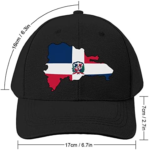 Доминиканска република мапа на знамето мода камионџија тато капа измиена безбол капа спорт за мажи жени трендовски