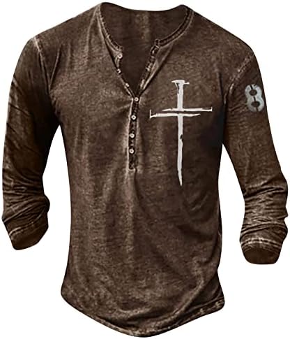 Полиестерска кошула со долг ракав за машка графичка и везена модна маица пролет и есен печатен пуловер