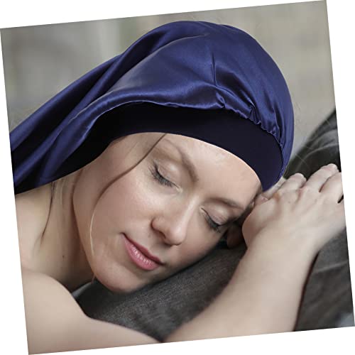 ХОЛИБАНА капа за коса за спиење за жени виткана хауба за коса за спиење свилени гребени за жени кои спијат коса турбани, завиткајте ја ноќната капа, еузибилна туш ка