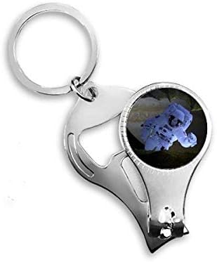 Галаксиски астронаут Темно ноќно небо, нокти прстен прстен клуч за шише шише, клипер