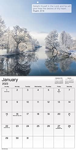 Календар на Псалми 2023 - Делукс 2023 Псалми во календарски пакет со над 100 налепници за календари