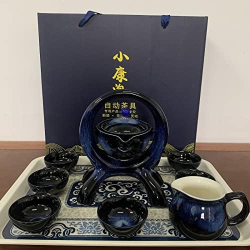 Шизорито Висококвалитетна Кинеска Кутија За Подароци За Чај, Ротирачки Комплет За Чај Кунг Фу, Чисто Пукање Со Рака, Со Ротирачки Чајник И
