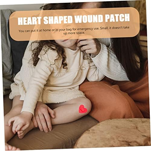 Homoyoyo 30 листови налепници на рани од срцев црвен црвен црвен филм