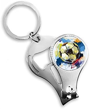 Фудбал Фудбал Спорт Насликани Клуч Синџир Прстен Мултифункционален Ноктите Машини За Отворање Шишиња Подарок