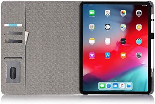 iPad Pro 12.9 Случај 6-Та Генерација 2022, Дизајнер На Технолошки Код Фолио Стојат Случај Со Слотови За Картички Џеб За Готовина