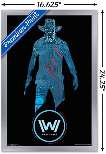 Trends International Westworld - постер за црни wallидови, 22.375 x 34, Постер и клип пакет