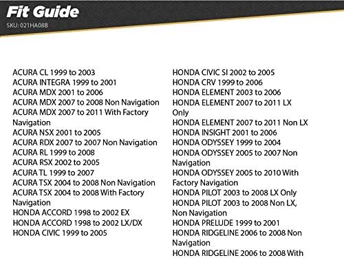 Scosche HA08B Компатибилен Со Изберете 1998-11 Honda Моќ/Звучник Конектор / Жица Темперамент За Резервни Стерео Инсталација Со Боја Кодирани