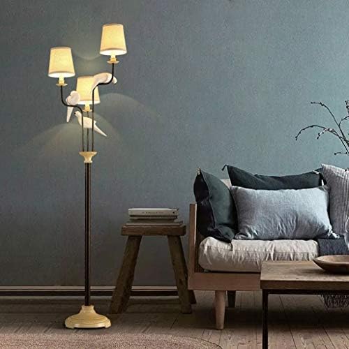 Стандардна ламба на Ganfanren, модерна креативна личност, осветлување на ткаенини за птици за спална соба/дневна соба/студија
