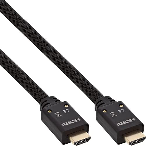 Вграден Активен Кабел HDMI Голема Брзина Со Етернет 4K2K Машки До Машки Црн/Златен Црн/Златен 15 m