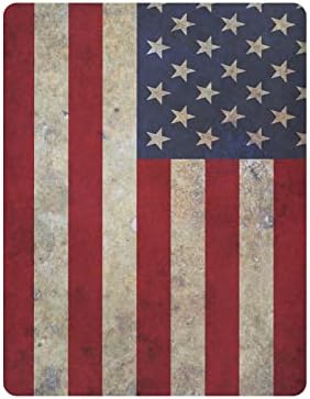 Алаза САД Американски знамиња за креветчиња гроздобер вграден басинет лист за момчиња бебе девојчиња дете, мини големина 39 x 27 инчи