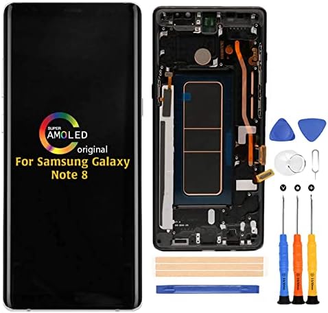 А-УМ За Samsung Galaxy Забелешка 8 N950 Замена На Екранот, за Забелешка 8 2017 SM-N9500 N950F/DS/W/U Lcd Дисплеј Дигитализатор На Екран На