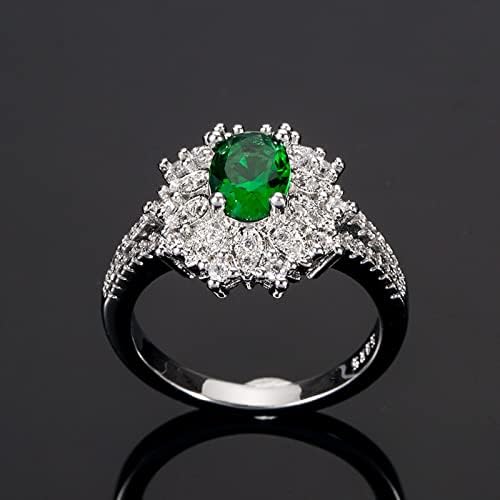 2023 Нови креативни додатоци со висок крај луксуз со целосен дијамант микро сет циркон прстен за ангажман на прстени за прстени