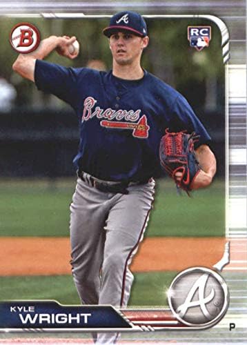 2019 Bowman Baseball 52 Кајл Рајт РЦ дебитант картичка Атланта браќа Официјална трговска картичка MLB од Топс