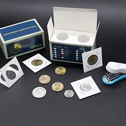 Боен Монета Флипс 1000 парчиња 10 Избрани Големини Носители На Монети За Колектори Набавките За Собирање Монети Вклучуваат Мини Степлер Монета Картонска Монета Флип?