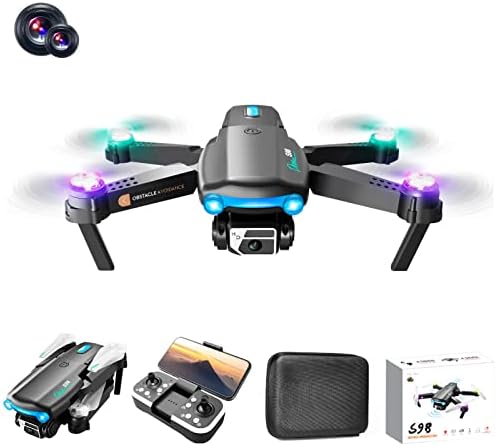Дрон со 4K камера за возрасни деца, FPV Drone Optical Locialization далечински управувач со Quadcopter играчки подароци за момчиња