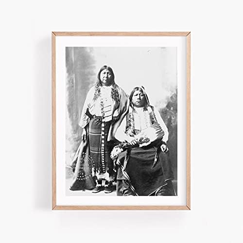 Фото: Грант Ричардс и сопруга, сопружник, Индијци од Тонкава, Северна Америка, 1880-1910, пердуви