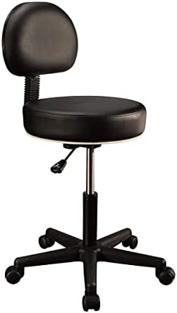 Господар стол за столче за масажа со тркала и поддршка за грб, пневматска хидролична тркалачка масажа Клиничка спа -тетоважа канцеларија за вртење столче со потпир
